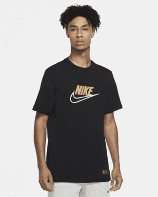 Black and gold shirt nike hotsell